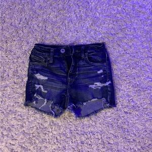 American eagle ripped jean shorts
